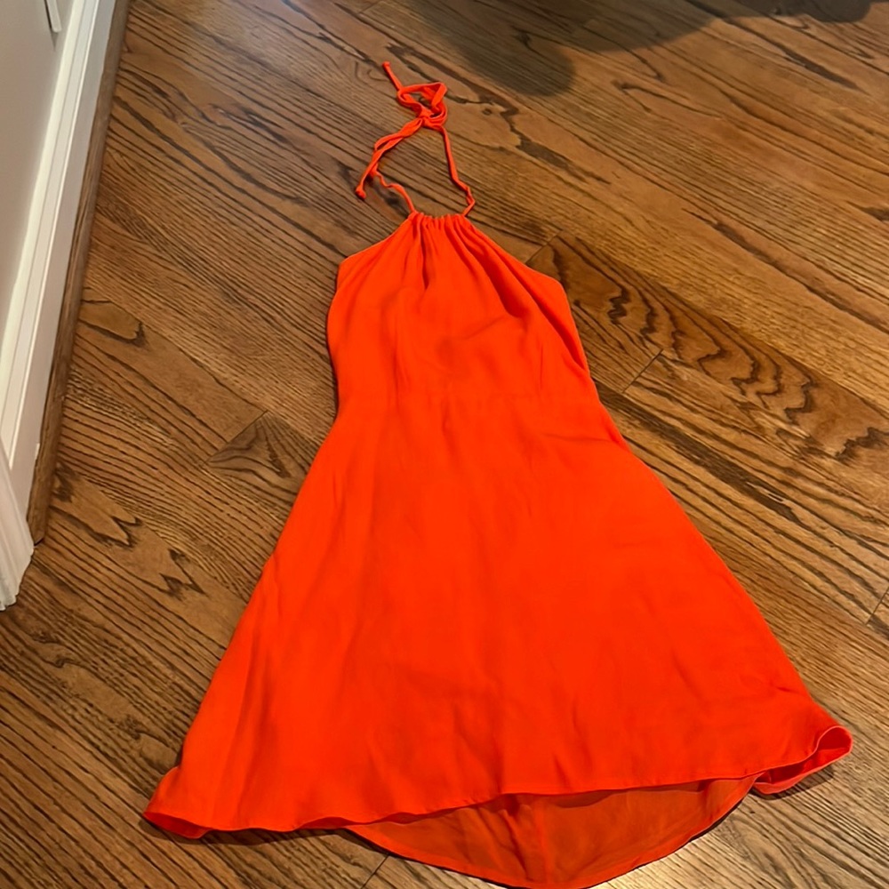 Olivaceous Orange Mini Dress
